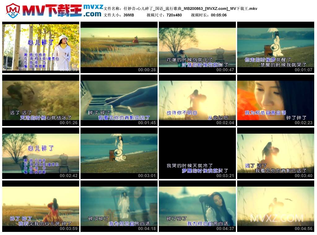 任妙音-心儿碎了_国语_流行歌曲_MB200863